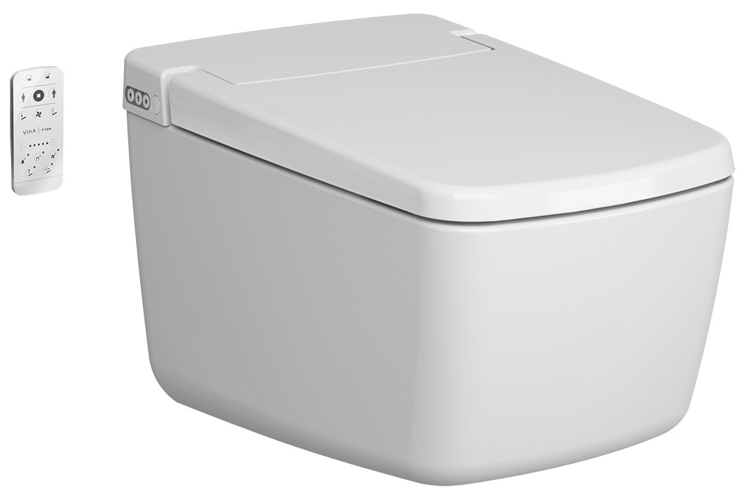 VitrA V-Care Prime Rim-Ex Wall-Hung Shower Toilet