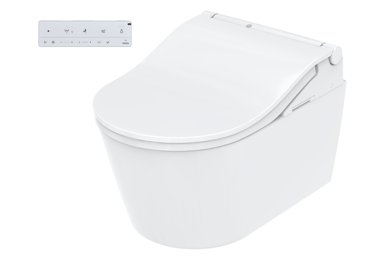 TOTO WASHLET RW White Trim Shower Toilet Set | TCF801EAG & CW542ERY