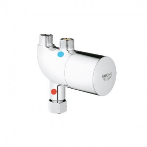 thermostatic mixer hot and cold slim undercounter  grohe thermostat