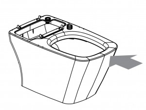 VOVO TCB-090SA BLACK Floor-standing toilet pan only