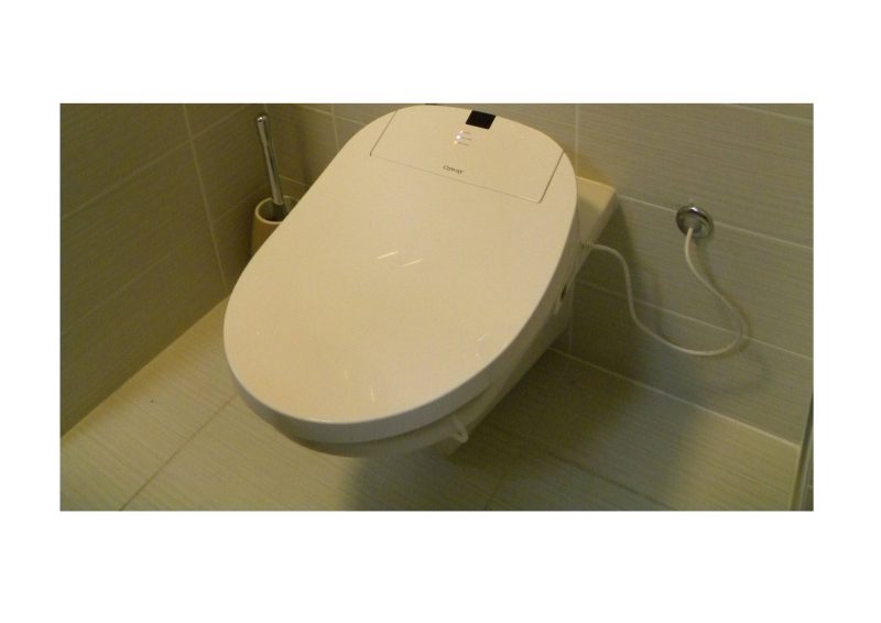 Coway BA13 installation with the electrical supply routed through the wall